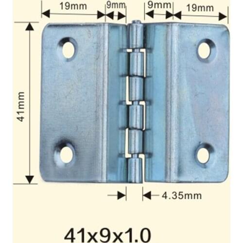 Freeshipping 41*9*1mm Iron Metal Hinge Sewing Machine Folding Table Furniture Flip Tray Hinges Big Door Hinges