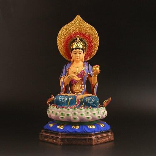 Mother of the earth Buddhist dharma protector Buddha, Wealth merit Buddha statue ， Exquisite handicraft decorations