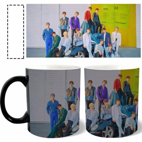 DK THE8 S.COUPS JEONGHAN JUN WONWOO HOSHI VERNON DINO Water Cup Novelty Color Changing Mug Kpop SEVENTEEN Coffee Drinking Cup