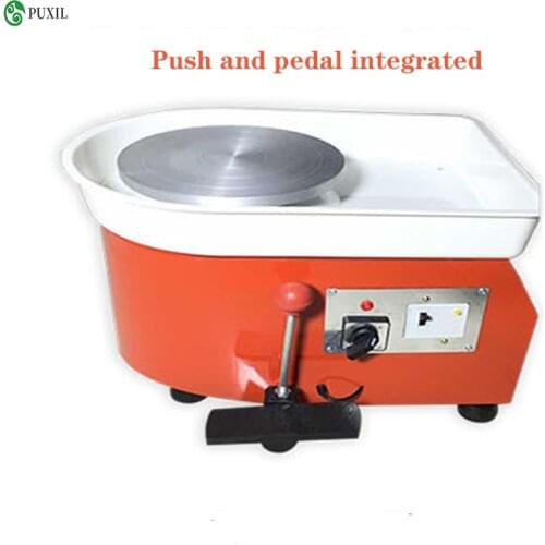 Pottery Forming Machine 25cm Ceramic Pottery Wheel with Adjustable Feet Lever Pedal 350W Art Craft DIY Clay Tool