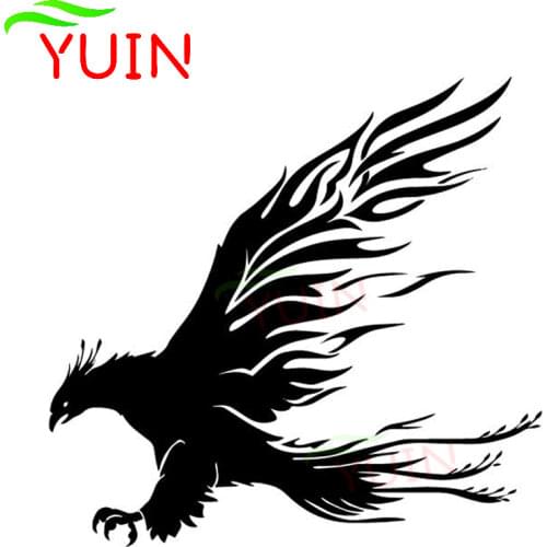 Handsome Car Sticker Phoenix Pattern Cars Decal Fashion Body Window Decoration Decals PVC Waterproof Sunscreen Auto Stickers