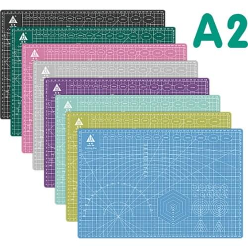 1Pcs 60 * 45cm A2 Cutting Board Grid Line Self-healing Cutting Board Craft Card Multi-color Double-sided Desktop Cutting Pad Mat