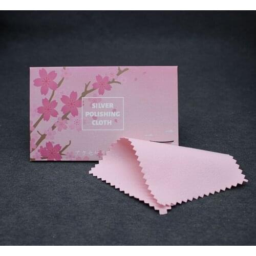 Pink Silver Polish Cloth 200 Piece Anti Tarnish Tools Wipe Maintain Sterling Silver Gold Jewelry Special Polish Clean Jewelry