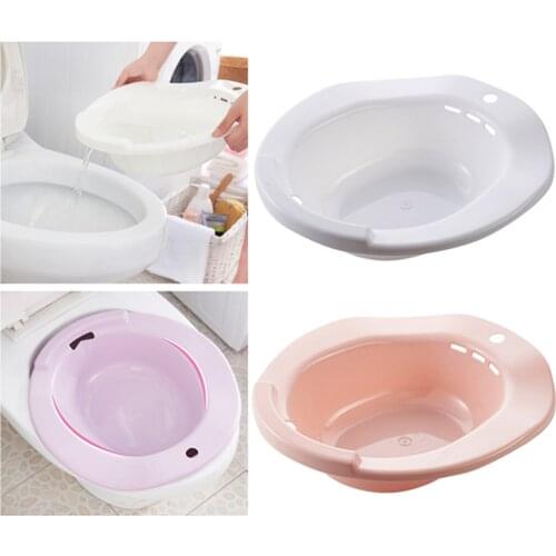 Sitz Bath Over-The-Toilet Perineal Soaking Bath, for Hemorrhoidal Relief, for Pregnant Women