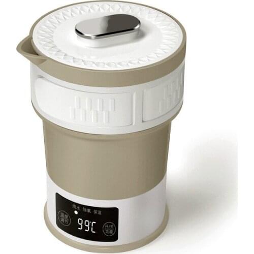 Folding Kettle Compressed Electric Kettle Travel Portable Kettle Mini Thermos Kettle Stainless Eco-Friendly Camp Kitchen