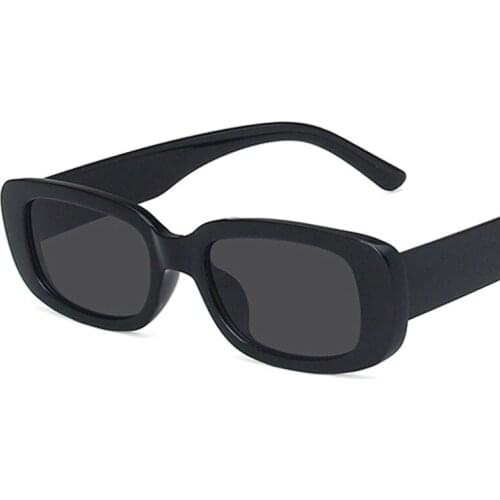 Square Lady Sunglasses Luxury Brand Travel Small Rectangle Sun Glasses Men and Women Eyeglasses Vintage Retro