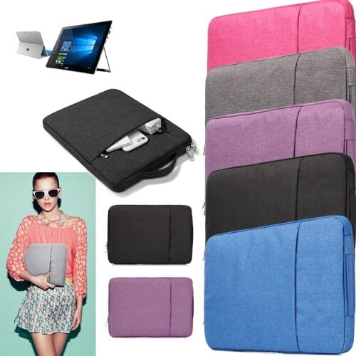 Carrying Sleeve Bag for Microsoft Surface Pro 2/3/4/6/7/X Book 1/2 Laptop 1/2/3 Notebook Sleeve Bag for 10.6" 12" 13" 13.5" 15"