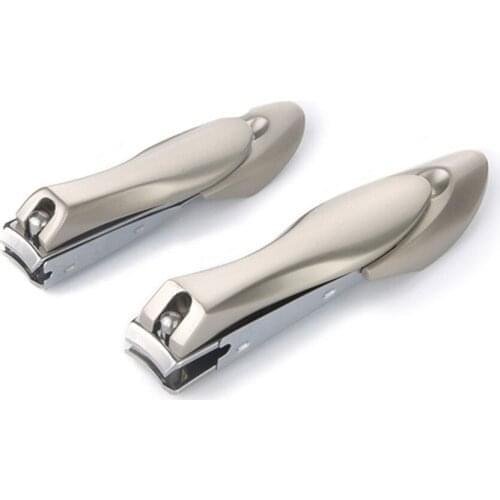 100 pcs No Splash Fingernail Toenail Clippers Stainless Steel Anti-splash Manicure Nail Trimmer Cutter Gift for Women and Men