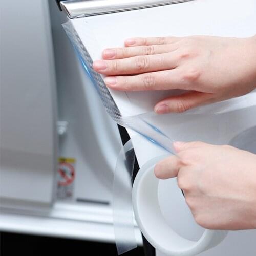 Car Sticker Protector Strip Nano Tape DIY Carbon Fiber Auto Door Edge Sill Trunk Guard Anti Collision Scuff Protection