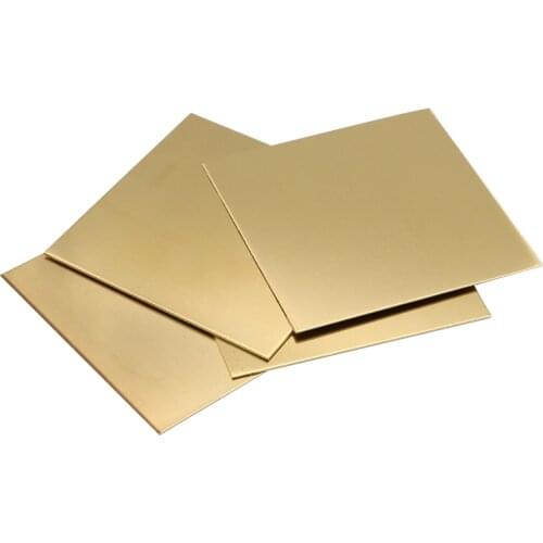 0.8 * 150 * 150mm Brass Sheet Plate of CuZn40 2.036 CW509N C28000 C3712 H62 Customized Size Laser Cutting NC Free Shipping