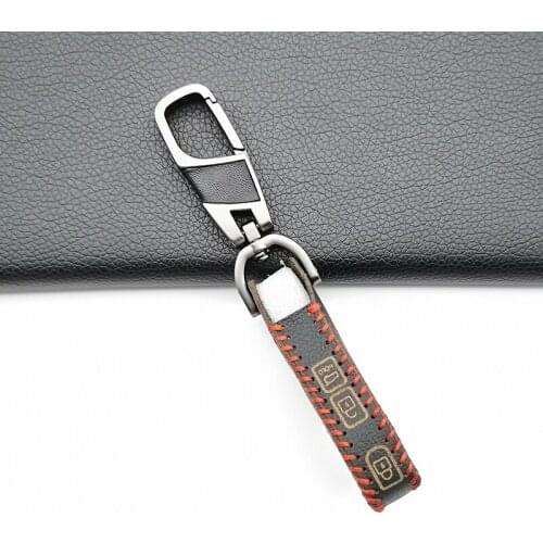 100% Leather Key Case For Kia Cerato Sportage Ceed Sorento 2017 2018 2019 3 Buttons Smart Remote Cover Shell Fob Skin Holder