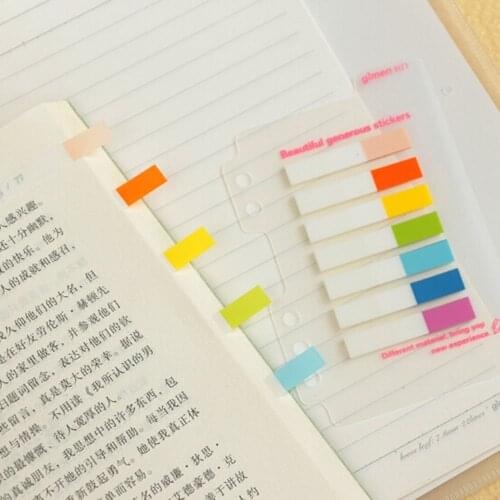 140 Sheets Write-on Removable Page Marker Smile Face Index Tabs Flags Sticky Note Sticky Office School Supplies