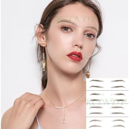 Eyebrow Tattoo Sticker 3D Fake False Eyebrows Long Lasting Super Waterproof Makeup Eye Brow Stickers Cosmetics 4 Styles 02