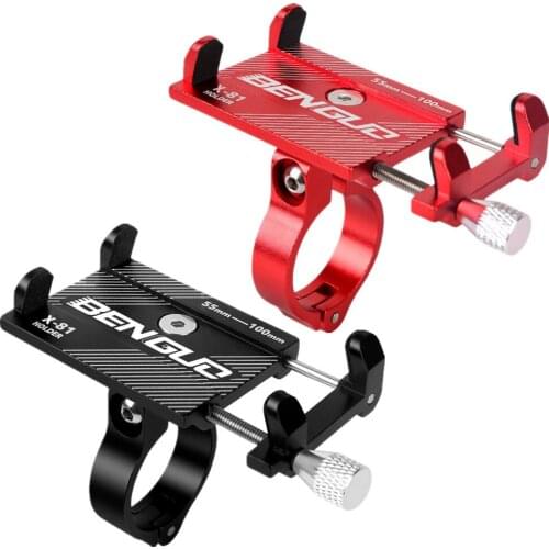 Aluminum Bicycle Phone Holder For Smartphone Adjustable Support GPS Handlebar Bike Phone Stand Mount Bracket 20Jun11