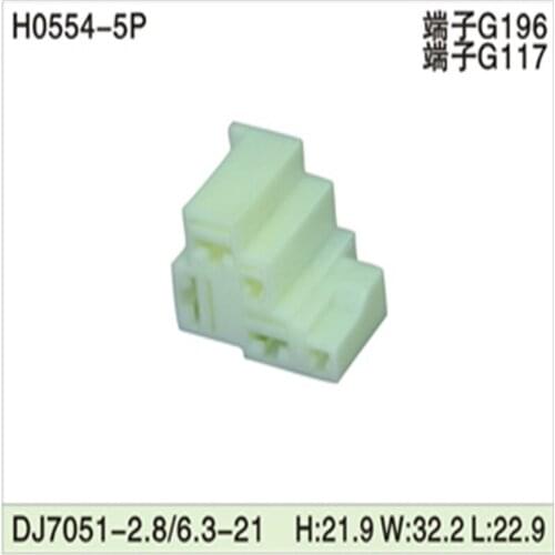 Free shipping 500pcs DJ7051-2.8/6.3-21 5Pin AMP Car Electrical Wire Connectors for VW,BMW,Audi,Toyota,NISSAN AND other