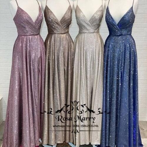 Sparkly Plus Size Bridesmaids Dresses 2021 A Line Country Beach Wedding Guest Gowns Long Prom Party Dresses For Women