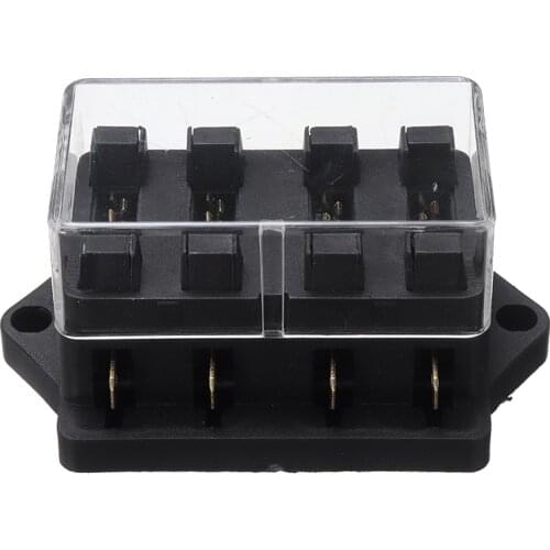 1Pcs Fuse box 4 Way 250V Car Auto Circuit Standard ATC Automotive Blade Fuse Box Block Holder 8.5 x 5cm