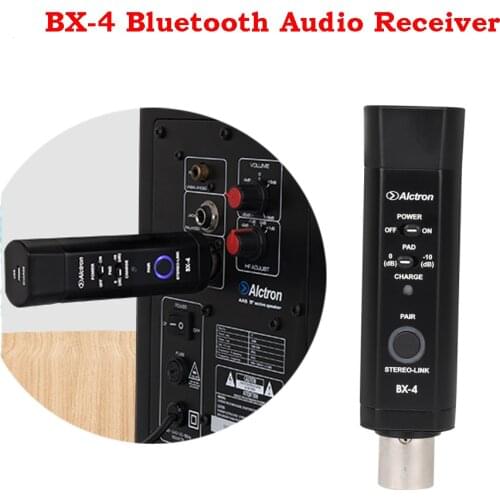 Alctron BX-4 Bluetooth 4.0 Audio Receiver Adapter For Music Streaming Sound System Wireless Adapter For Speaker Smart Phone
