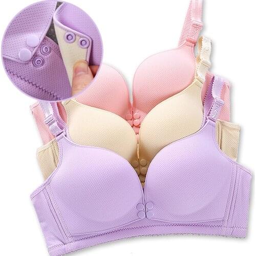 Cotton Maternity Nursing Bra Wirefree Breastfeeding Bra Pregnant Women Open Breast Feeding Lactation Bralette Underwear