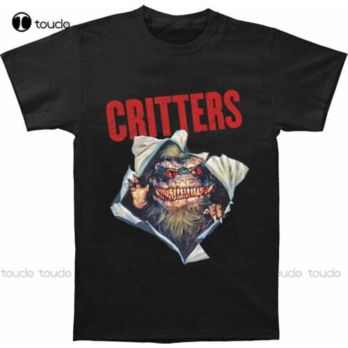 Critters 80S Horror Movie Black T-Shirt Unisex Men Women Short Tee Cotton Tee Shirt S-5Xl