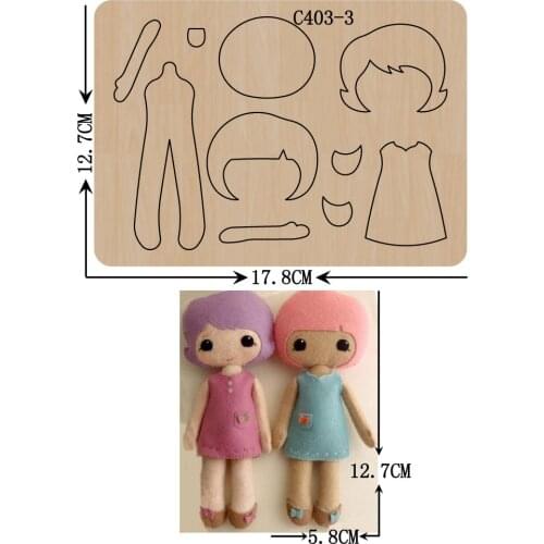 New girl Wooden die Scrapbooking C403-3 Cutting Dies