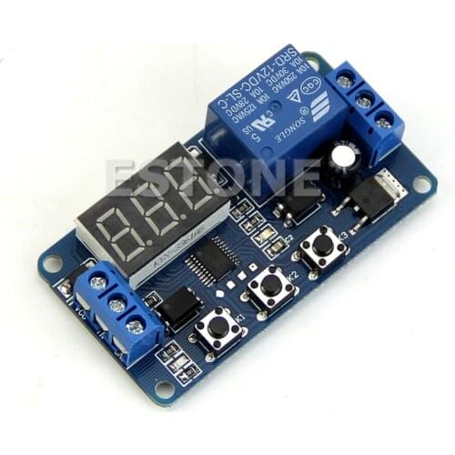 Home Automation LED 12V Delay Timer Control Switch Relay Digital display Module-Y103
