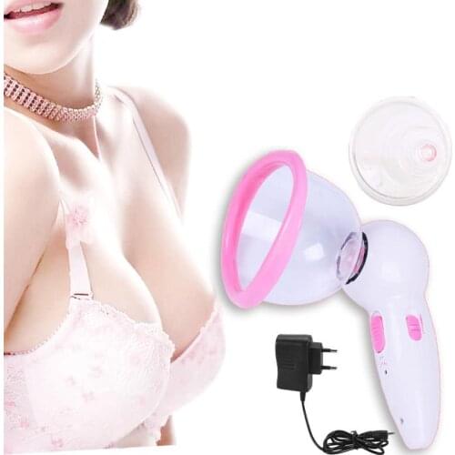Electric Breast Enhancer Bra Enhancement Enlargement Massage Big Small Sunction Vacuum Pump Cup Heath Breast Massager cupping