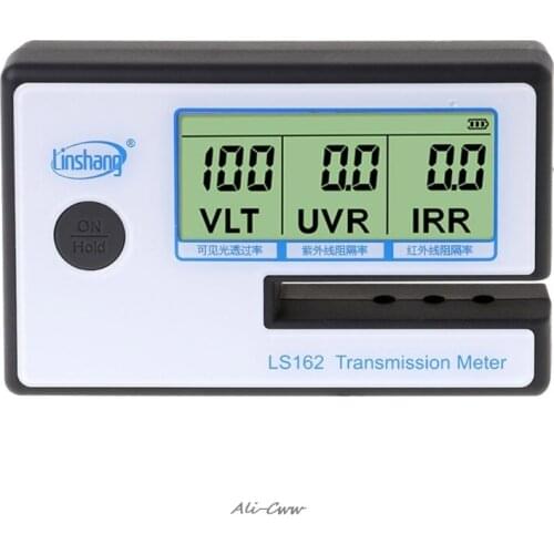 LS162 Window Tint Meter Solar Film Transmission Meter VLT UV IR Rejection Tester