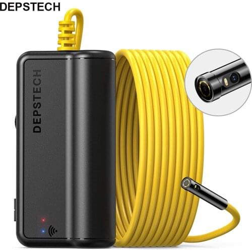 Dual Lens 1080P Endoscope Camera HD WiFi Inspection Camera with 6 LED for iPhone & Android for Car Sewer DEPSTECH