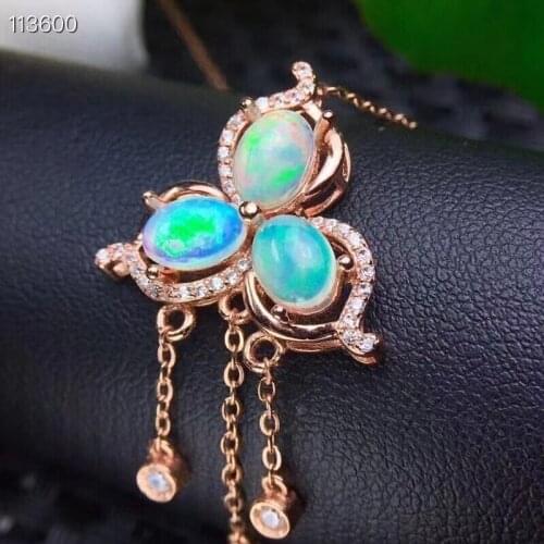 KJJEAXCMY fine Jewelry 925 Sterling Silver Natural opal Girl popular Pendant Necklace chain Support Test Chinese style