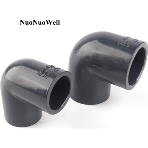ANSI 1pc I.D 21.34 26.67 33.4mm Hi-Quality UPVC Elbow Connectors Aquarium Tank Garden Irrigation Drinking Water PVC Pipe Joints