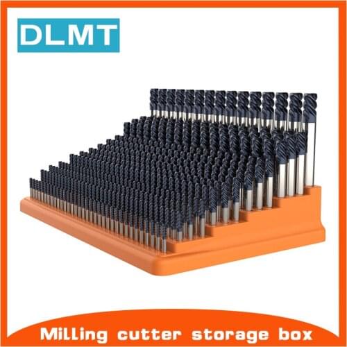 366 hole milling cutter storage box 4mm-16mm trapezoidal milling cutter hard plastic finishing rack CNC machining center