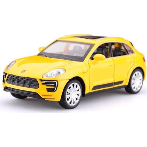 1:32 Scale Diecast Model Macan SUV High Simulator Metal Alloy Toy Car For Children Gift Collection