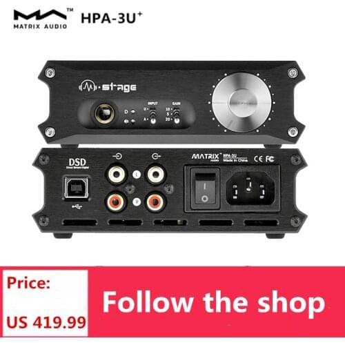 Matrix M-Stage HPA-3U Class A Headphone Amplifier HPA-3U USB DAC Decoder