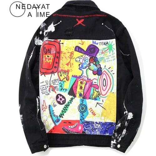 NEDAYATATIME Mens Denim Jackets