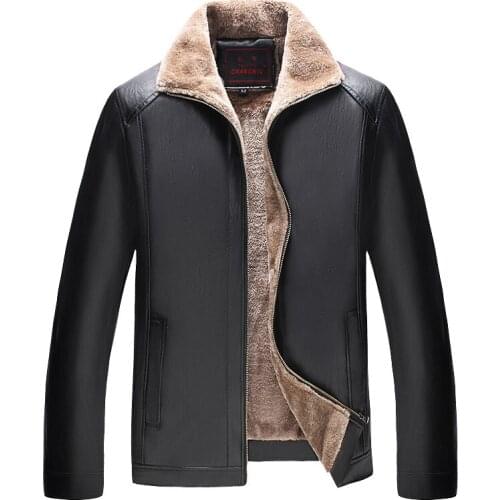 ChangNiu New Mens Leather Jackets Motorcycle PU Jacket Male Autumn Casual Leather Coats Warm Leather Jackets Coats Outwear