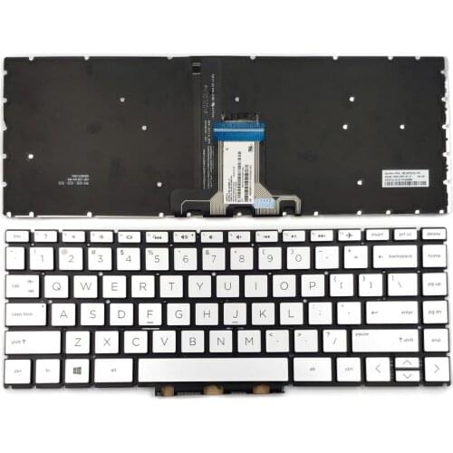 New for HP Pavilion x360 14-CE 14-CE0000 14-CE1000 14-CE1053WM 14-CE1058WM Laptop Keyboard Backlit Silver US