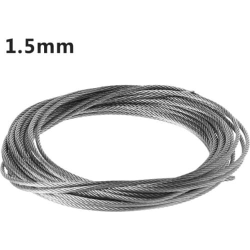 New 5m 304 Stainless Steel Wire Rope Soft Fishing Lifting Cable 7×7 Clothesline Au9 21 Dropship