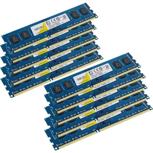 10x8GB DDR3 1600MHz Desktop Memory PC3 12800U 240 Pins 1.5V Non-ECC Unbuffered UDIMM RAM