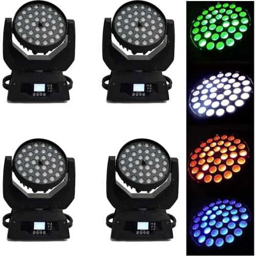 4pcs/lot moving head lights 36 x 15W Zoom+Wash led moving head lights moving heads 36 Pro dj disco stage light