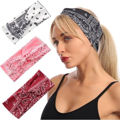 Twist Hairband Elastic Scarf Wire Headband Boho Prints Ribbon Scrunchie Knot Flower Bandana Turban Wrap Women Hair Accessories