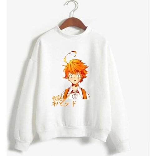 2021 Anime The Promised Neverland Pullover Sweatshirt Long Sleeve Hoodie