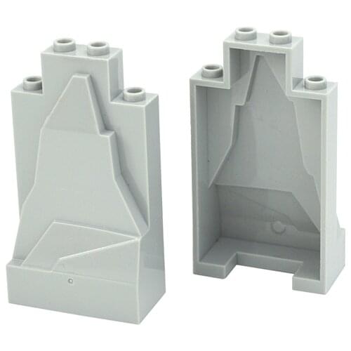 Rock Panel MOC Building Blocks 6082 6083 23996 47847 Rockery Mountains Hill Stone DIY Bricks Assemble Particles Toy for Children