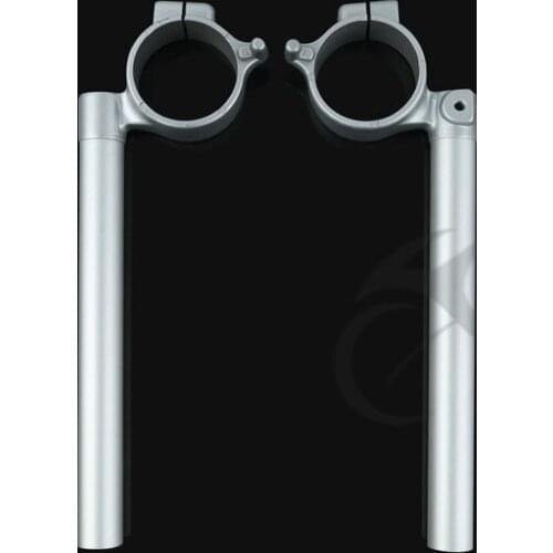 Silver Handle Bar Clip On Clipon Bars For Suzuki 2006-2010 GSXR600/750 07 08 09