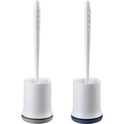 Silicone Toilet Brush Toilet Brush Cleaning Brush Set for Bathroom