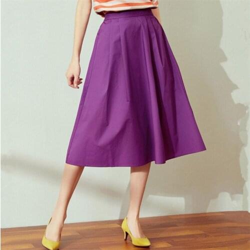 Women Summer Plus Size Vintage office skirts,M -6XL 7XL cotton linen skirts ,black blue pink purple yellow sweet casual skirts