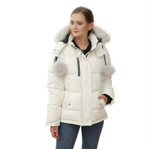 New Brand 2021 winter down jacket Women thickened Fur Hood Outerwear white duck down jackets Snow Coat Jacket Women Parka Coat