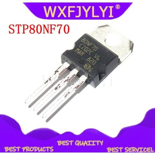 10pcs/lot STP80NF70 80NF70 TO-220 MOSFET controller 80A 70V EMU new original Immediate delivery