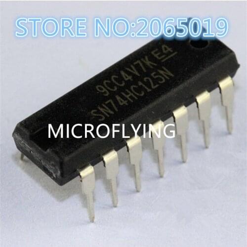 10PCS NEW SN74HC125N SN74HC125 74HC125N 74HC125 DIP-14