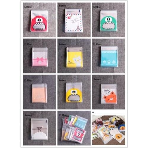 100pcs Plastic Cookie Packaging Bags Party Supplies Wedding Decoration Gift jewelry accessories display & packaging 10*10cm